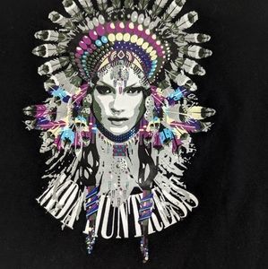 Madonna Madonna MDA Huntress Long Sleeve Black Blouse Small